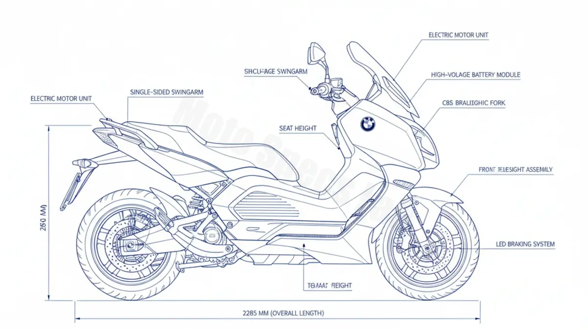 BMW C EVOLUTION LONG RANGE - 0C03/LR Service Guide: Oil Level & Tire Specs specs