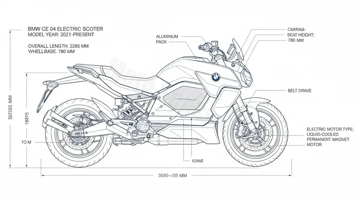BMW CE 04 - CE04 Workshop Data: Fluids, Plugs & Tires specs