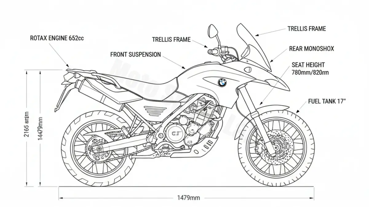 BMW F 650 GS - 0172/0174 Specs: Engine Oil, Gap & Tire PSI specs
