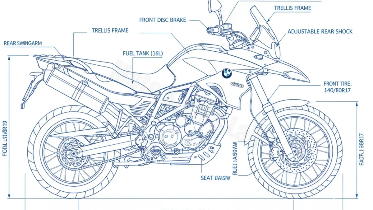 BMW F 650 GS (800CCM) - 0218 (2008 – 2012) Factory Oil & Tire Pressure Data specs