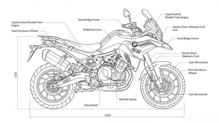 BMW F 750 GS (850 CCM) EURO 4/5 – 0B08 Specs: Oil Capacity & Tire Pressure