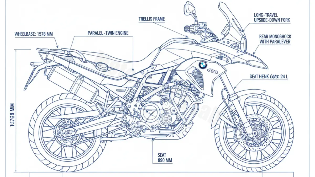 BMW F 800 GS ADVENTURE (EURO 4 AB 7.2016) - 0B55 (2016-2018) Factory Oil & Tire Pressure Data