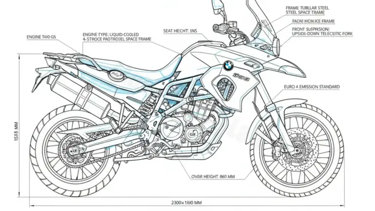 BMW F 800 GS (EURO 4 AB 8.2016) – 0B07 Specs: Engine Oil, Gap & Tire PSI