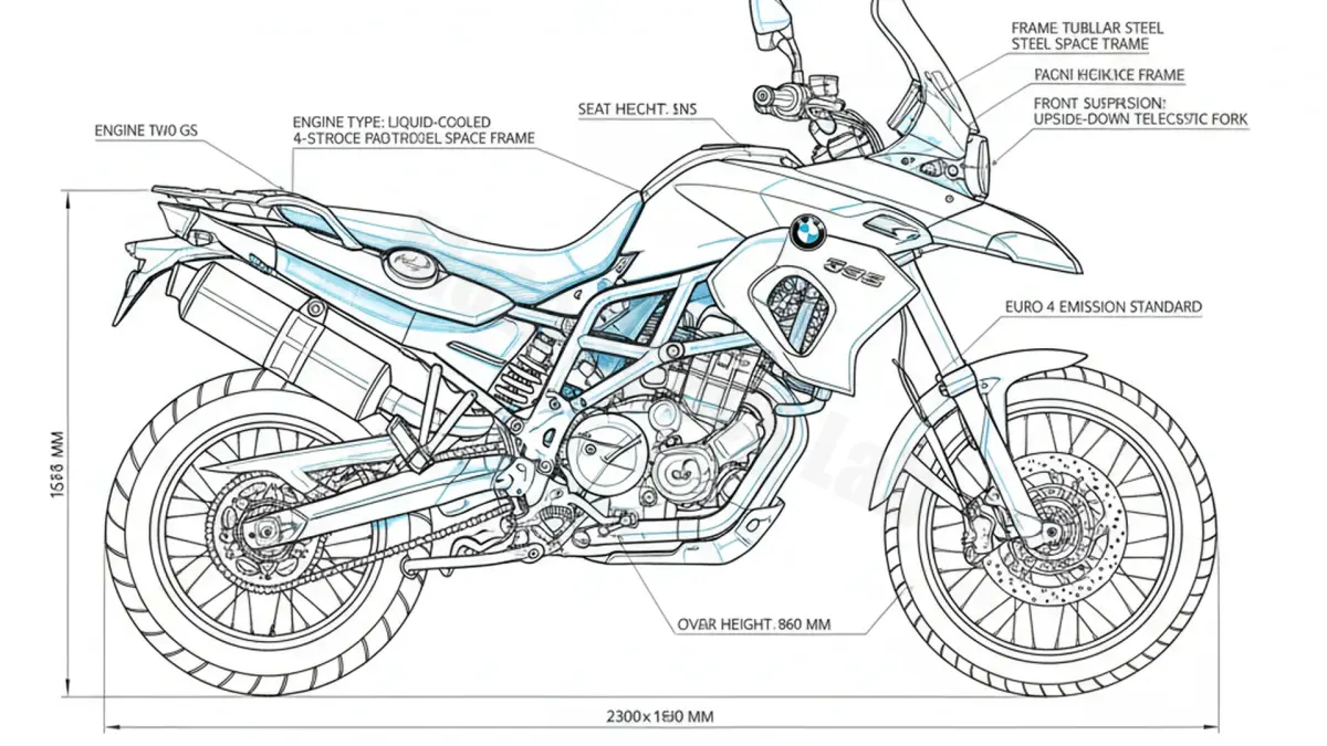 BMW F 800 GS (EURO 4 AB 8.2016) - 0B07 Specs: Engine Oil, Gap & Tire PSI specs