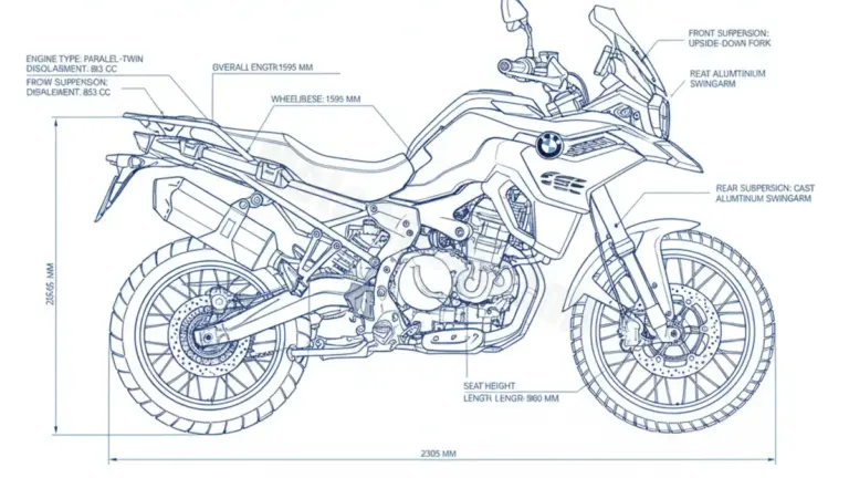 BMW F 850 GS (EURO 4/5) – 0B09 Workshop Data: Fluids, Plugs & Tires