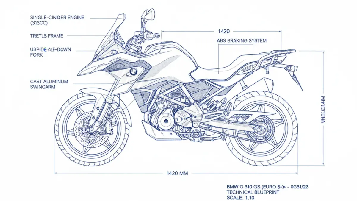 BMW G 310 GS (Euro 5+) - 0G31/25 Maintenance: Recommended Oil & Tires specs