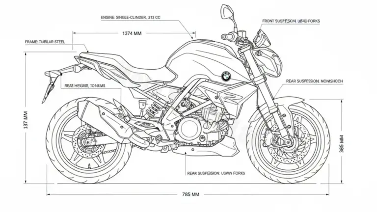 BMW G 310 R (EURO 4) – 0G01 Tire Pressure, Oil Type & Fluid Specs