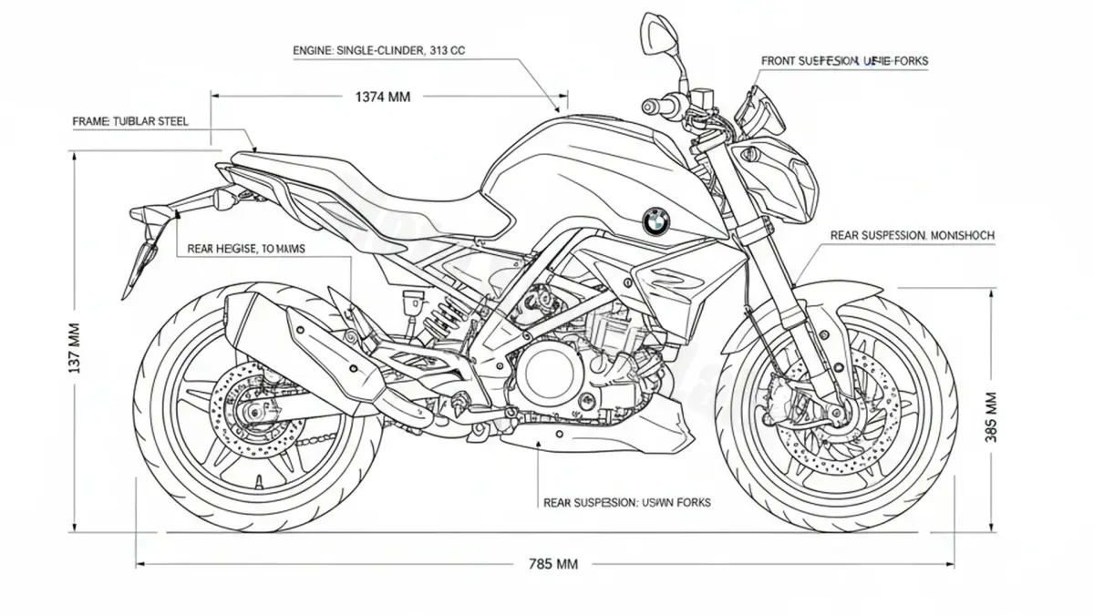 BMW G 310 R (EURO 4) - 0G01 Tire Pressure, Oil Type & Fluid Specs specs