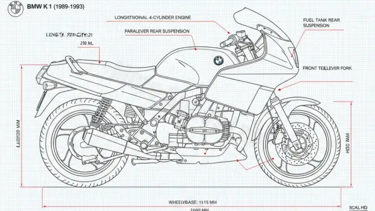 Oil & Tires: BMW K 1 – K-1 Technical Specifications