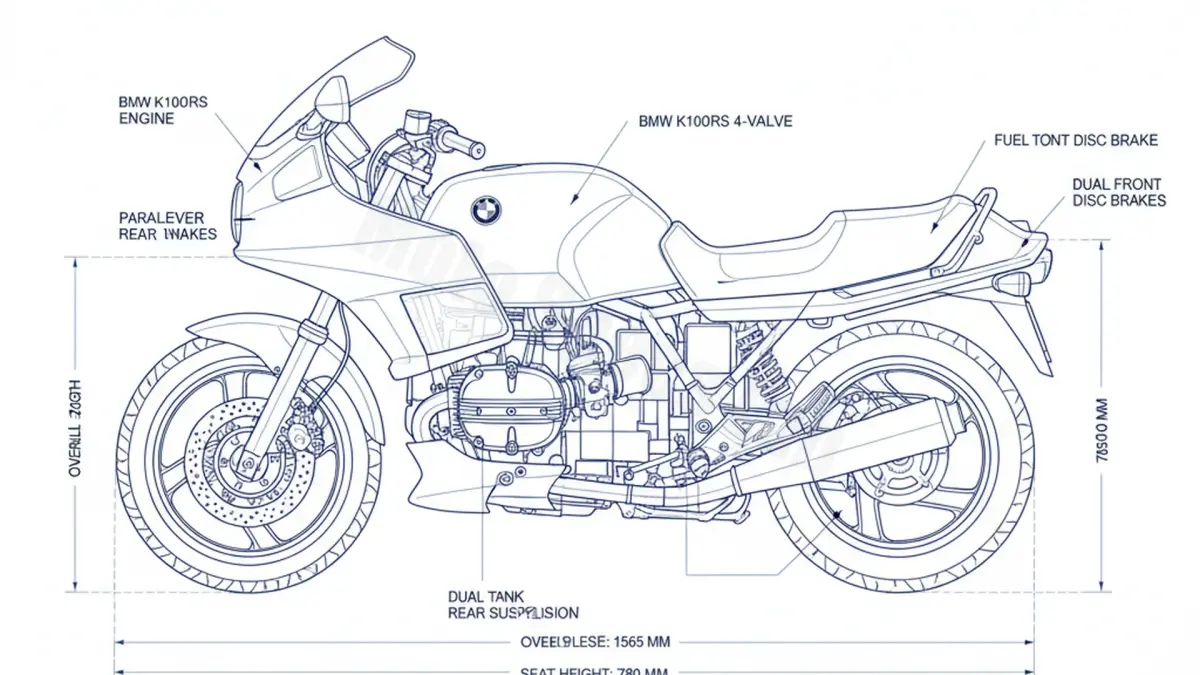 BMW K 100 RS (4 VENTILER) - K100RS Specs: Oil Capacity & Tire Pressure specs
