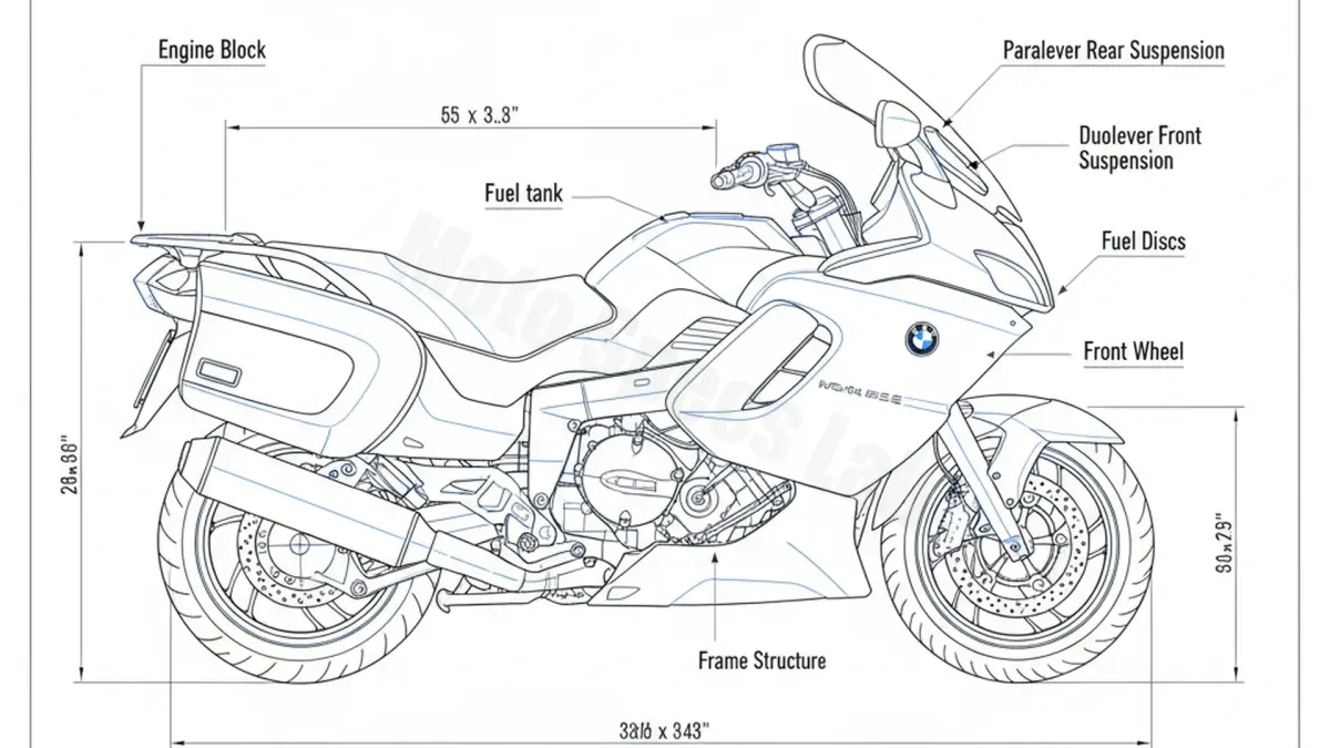 BMW K 1200 GT - 548(K41) Service Guide: Oil Level & Tire Specs specs