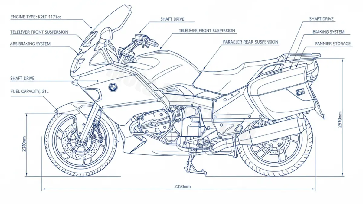 BMW K 1200 LT - K2LT Service Data: Oil, Battery & Specs