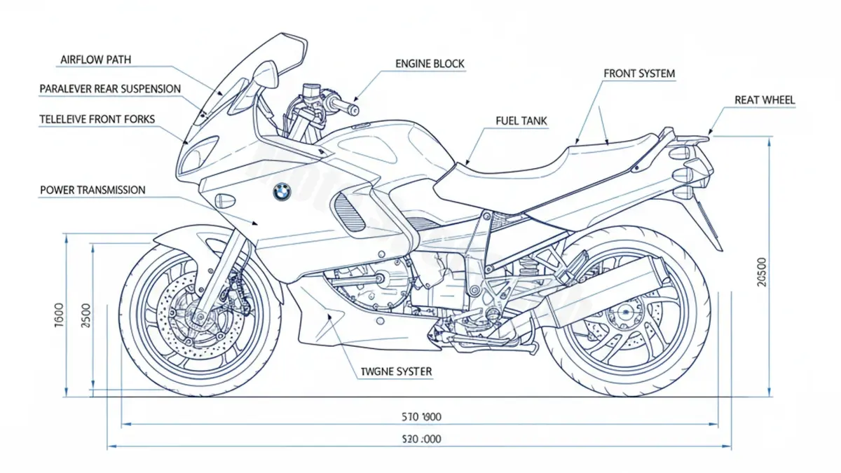 BMW K 1200 RS - 547 (1997 – 2005) Data: Oil Capacity & Rim Specs specs