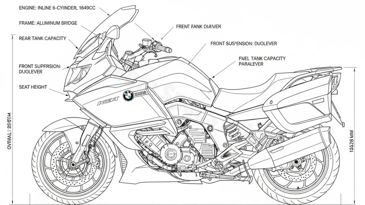BMW K 1600 GT/SPORT - 0601 Workshop Data: Fluids, Plugs & Tires specs