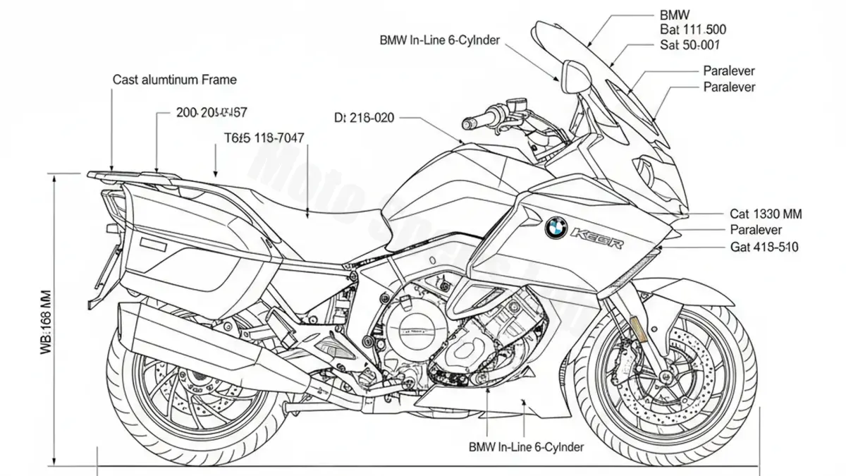 BMW K 1600 GTL (EURO 4) - 0F02 Service Data: Oil, Battery & Specs specs
