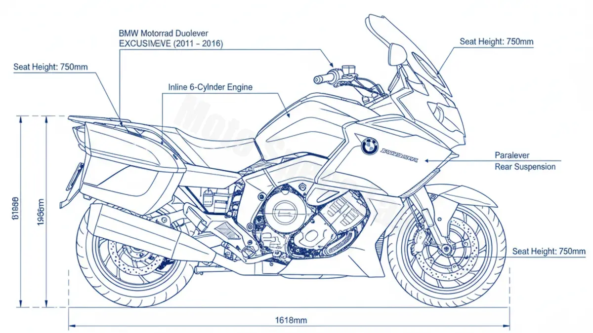 BMW K 1600 GTL/EXCLUSIVE - 0602 Workshop Data: Fluids, Plugs & Tires specs