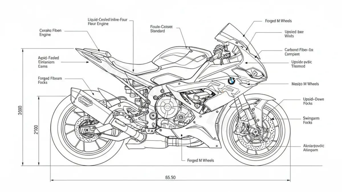 Oil & Tires: BMW M 1000 RR (EURO 5) - 0E71 Technical Specifications