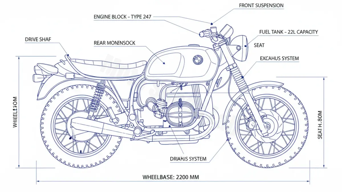 BMW R 100 - 0247 Tire Pressure, Oil Type & Fluid Specs specs