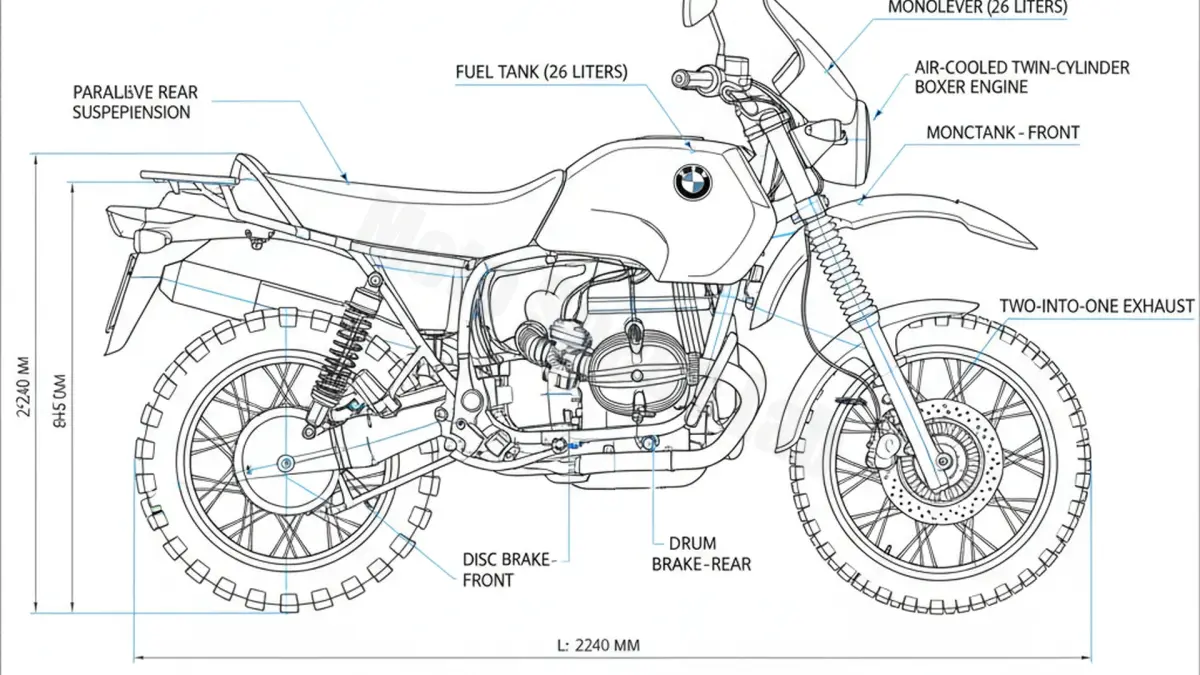 BMW R 100 GS - 0473 Service Data: Oil, Battery & Specs specs