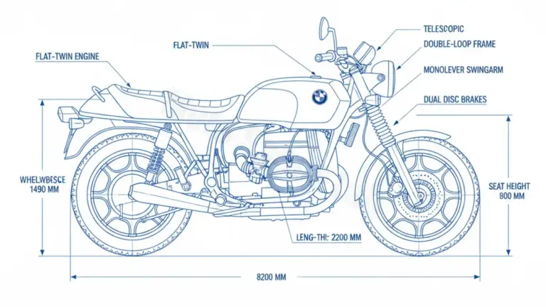 BMW R 100 S – 0376 (1976 – 1980) Data: Oil Capacity & Rim Specs