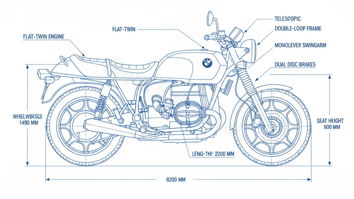 BMW R 100 S - 0376 (1976 – 1980) Data: Oil Capacity & Rim Specs specs