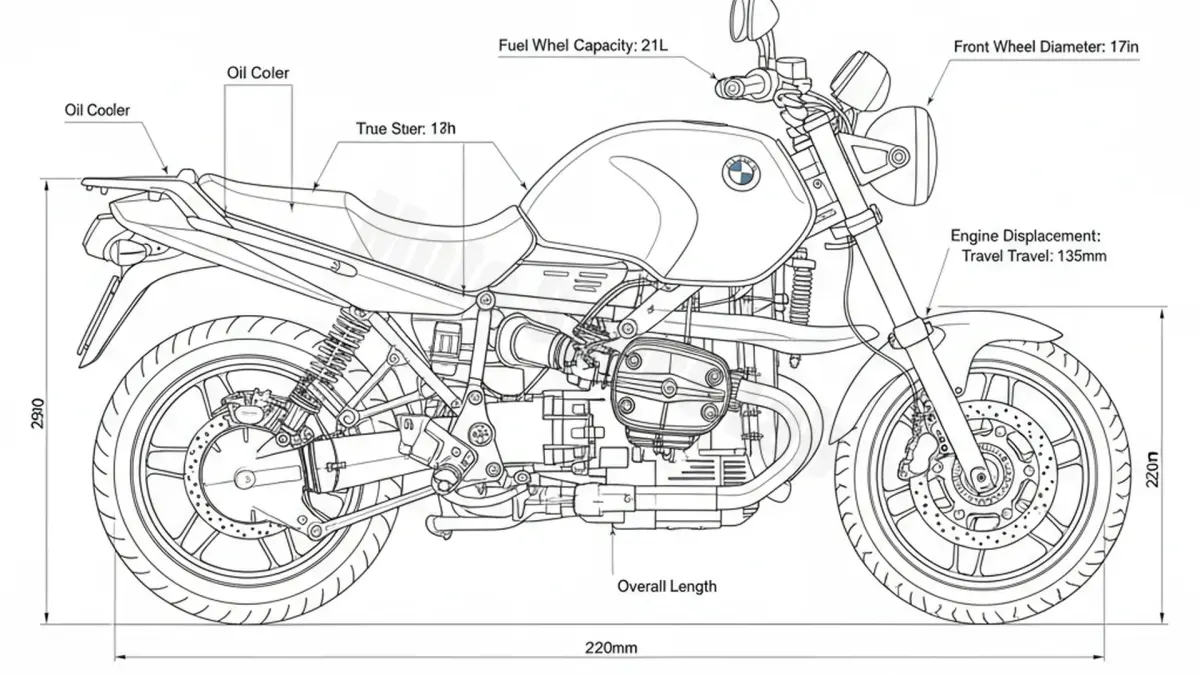 Oil & Tires: BMW R 1100 R - 0407(259) Technical Specifications