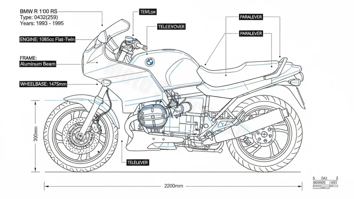BMW R 1100 RS - 0432(259) Maintenance Schedule & Torque Settings