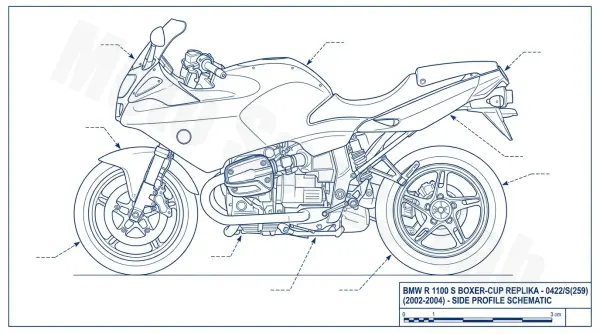 BMW R 1100 S BOXER-CUP REPLIKA - 0422/S(259)