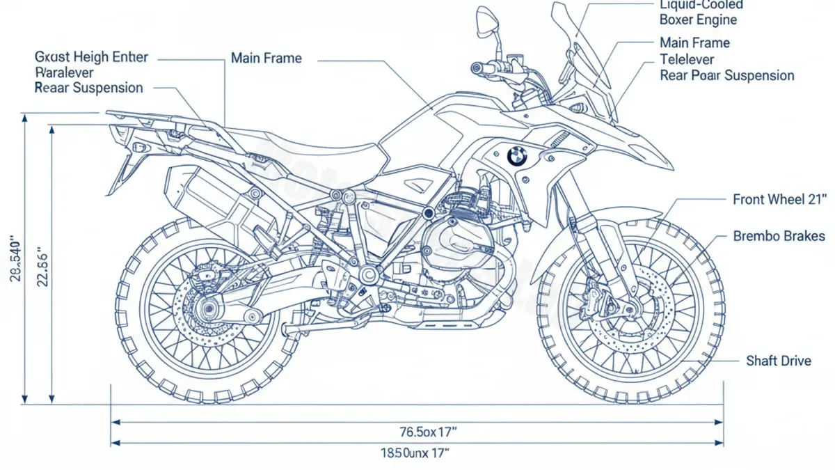 BMW R 12 G/S - 0N21 (2024 - Present) Data: Oil Capacity & Rim Specs specs