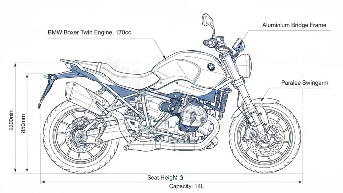 BMW R 12 S - 0N01-R12S Maintenance Schedule & Torque Settings specs