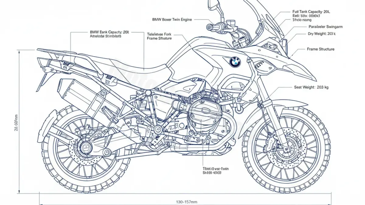 BMW R 1200 GS - 0303 (2004 - 2007) Data: Oil Capacity & Rim Specs specs