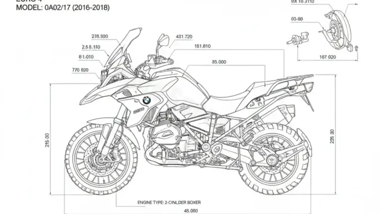 BMW R 1200 GS ADVENTURE (EURO 4) – 0A02/17 Specs: Oil Capacity & Tire Pressure