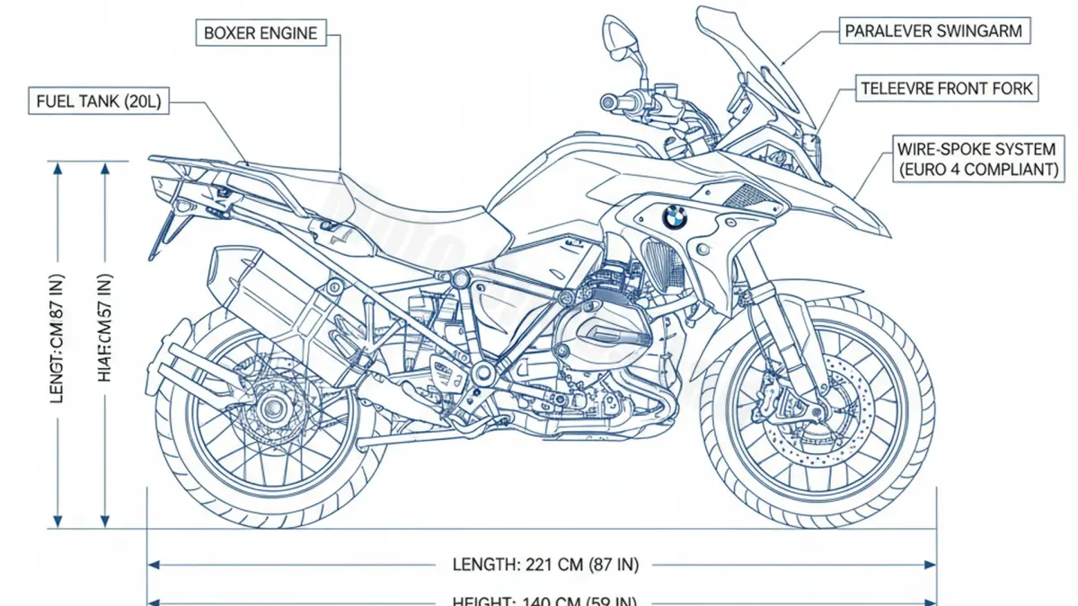 BMW R 1200 GS RALLYE (EURO 4) - 0A51-RA Workshop Data: Fluids, Plugs & Tires specs