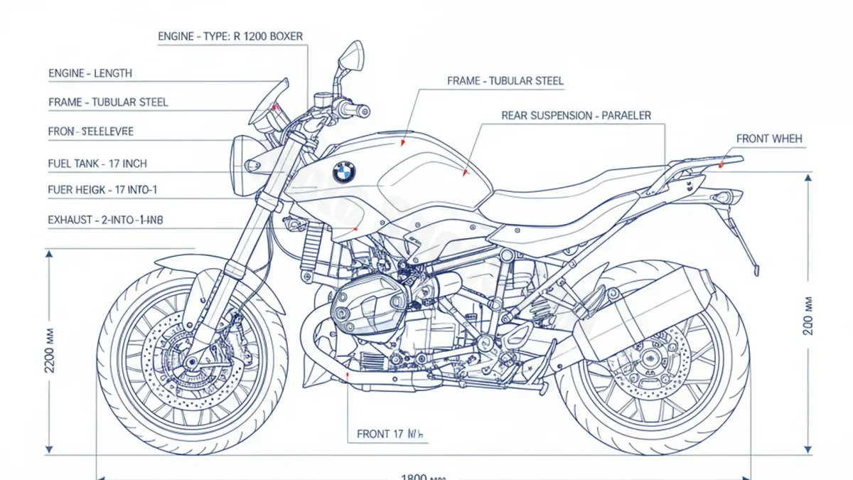 BMW R 1200 R - 0378 Service Guide: Oil Level & Tire Specs specs