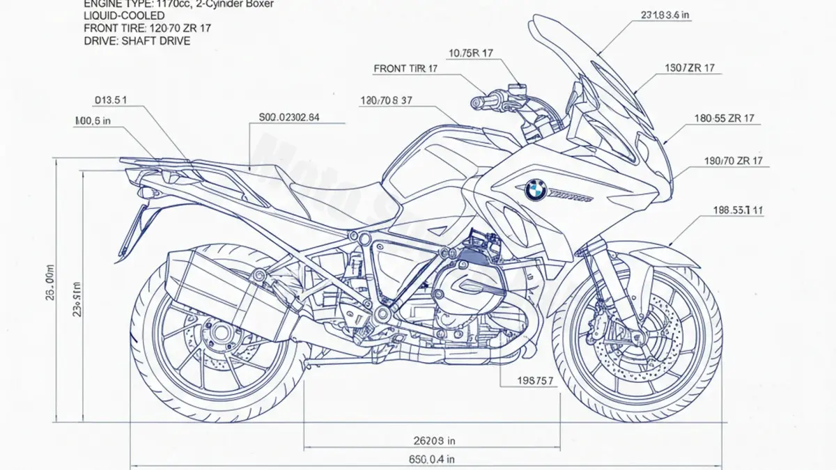 BMW R 1200 RT (EURO 4) - 0A03/17 Service Guide: Oil Level & Tire Specs specs