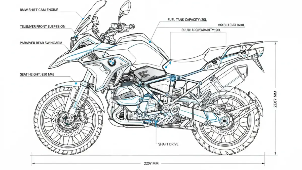 BMW R 1250 GS - 0J91 (2018 - 2023) Data: Oil Capacity & Rim Specs specs