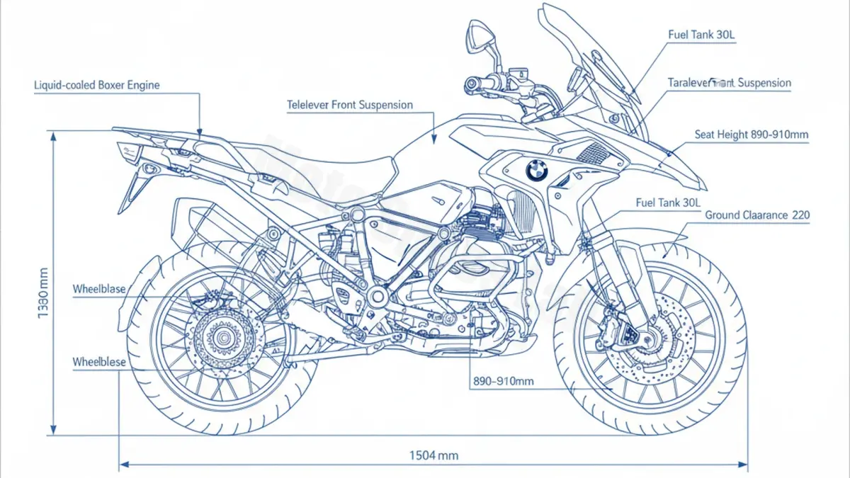BMW R 1250 GS ADVENTURE - 0J51 Specs: Oil Capacity & Tire Pressure