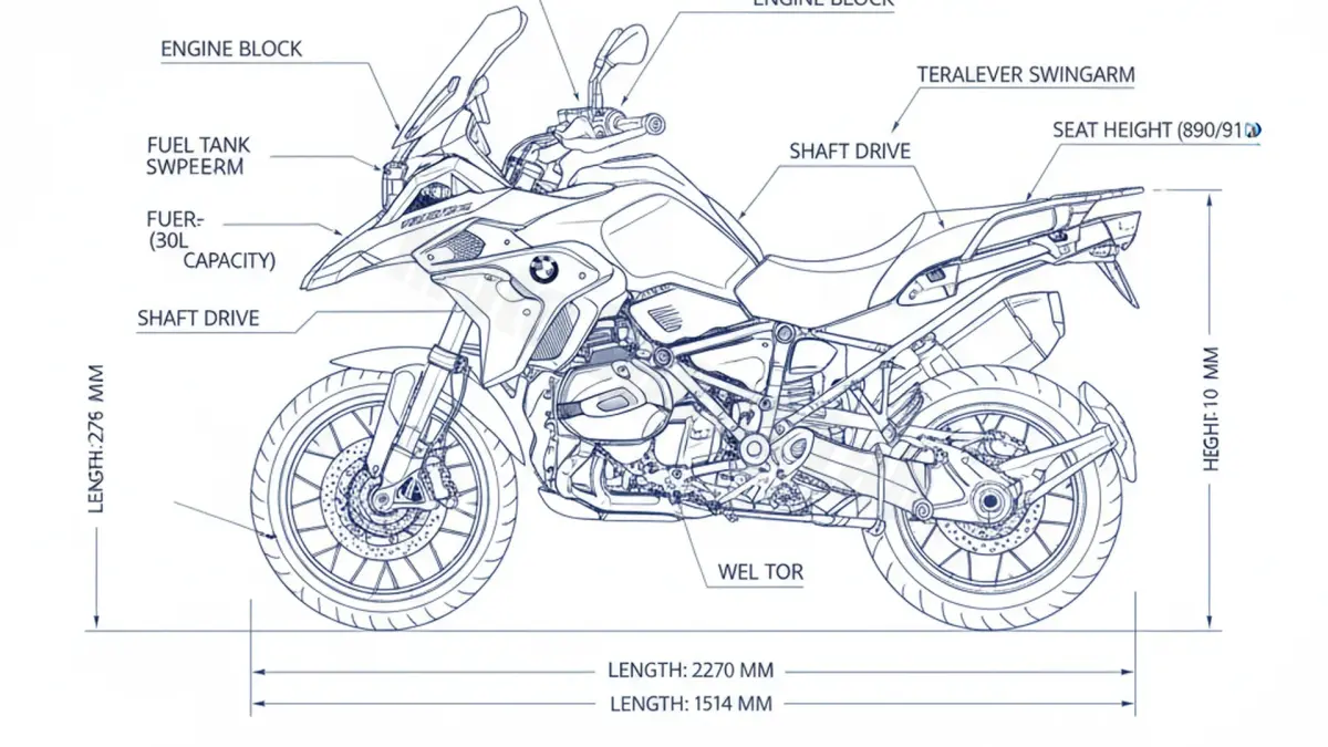 BMW R 1250 GS ADVENTURE (EURO 5) - 0M11 Specs: Engine Oil, Gap & Tire PSI specs