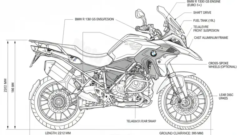 BMW R 1300 GS Triple Black (Euro 5+) – 0M21-TB (2023 – Present) Data: Oil Capacity & Rim Specs