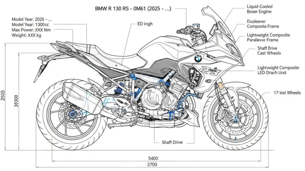 Oil & Tires: BMW R 1300 RS - 0M61 Technical Specifications specs