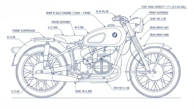 BMW R 50/2 – R50/2 (1960–1969) Data: Oil Capacity & Rim Specs