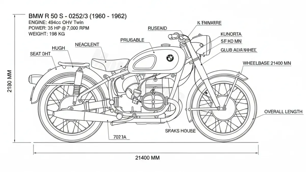BMW R 50 S - 0252/3 Full Specifications & Ownership Data