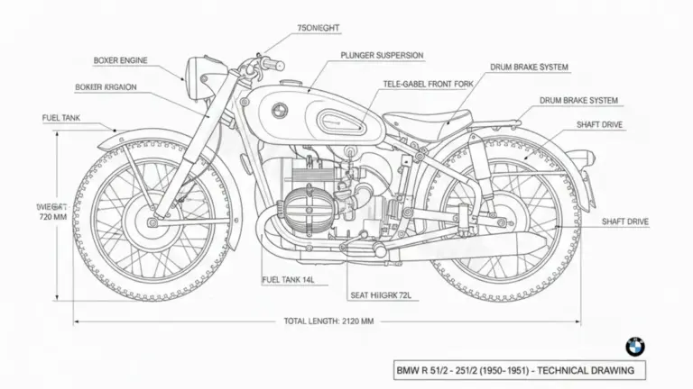 BMW R 51/2 – 251/2 Specs: Engine Oil, Gap & Tire PSI