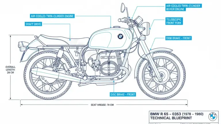 BMW R 65 – 0353 Tire Pressure, Oil Type & Fluid Specs