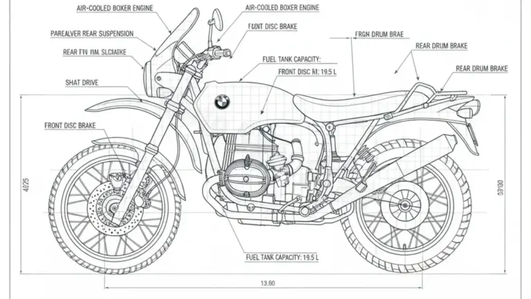 BMW R 65 G/S – 0482 (1987 – 1992) Data: Oil Capacity & Rim Specs