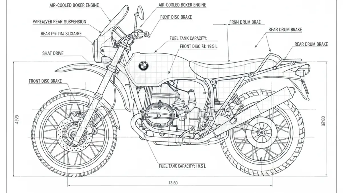 BMW R 65 G/S - 0482 (1987 – 1992) Data: Oil Capacity & Rim Specs specs