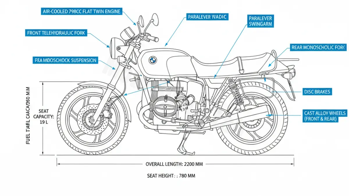 BMW R 80 R MYSTIC - 247E Maintenance: Recommended Oil & Tires specs
