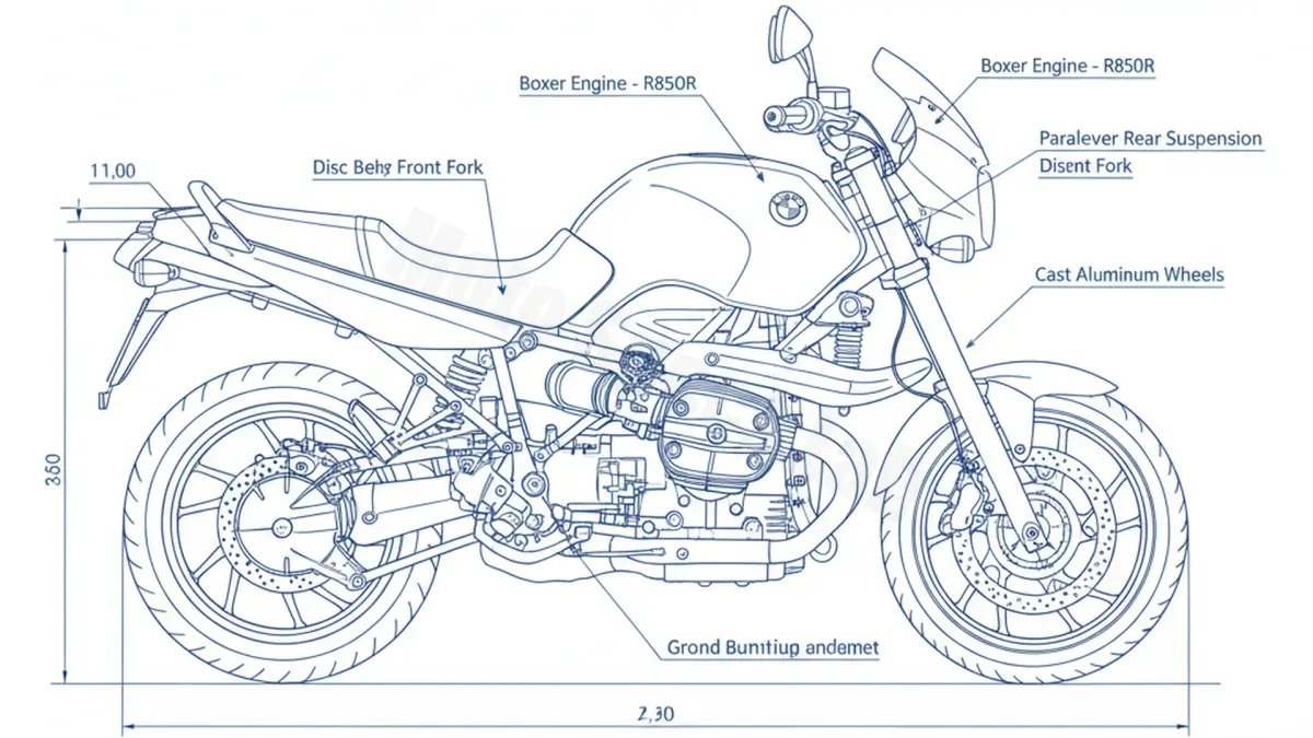 BMW R 850 R - 259R Maintenance: Recommended Oil & Tires specs