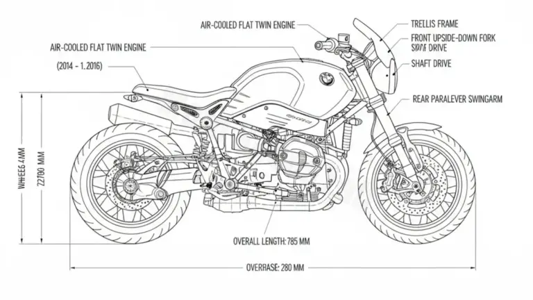 BMW R NINET – 0A06(R1ST) (2013–2020) Data: Oil Capacity & Rim Specs