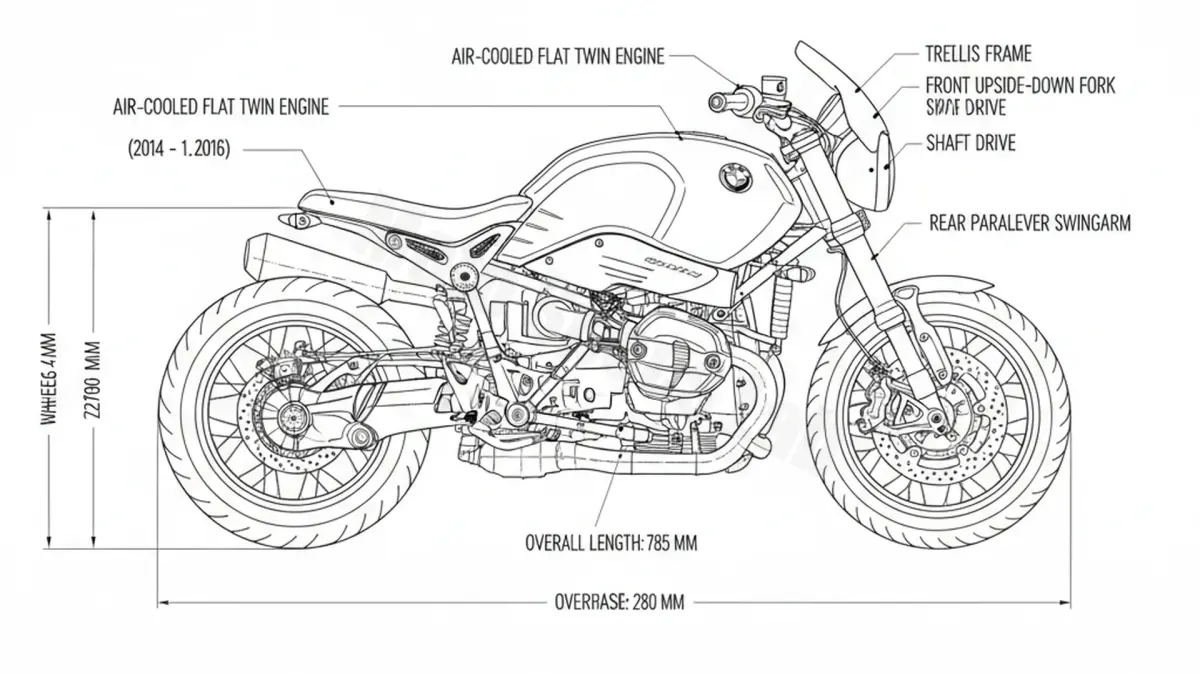 BMW R NINET - 0A06(R1ST) (2013–2020) Data: Oil Capacity & Rim Specs specs